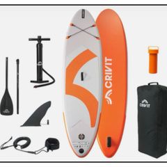 Crivit Inflatable Paddleboard - All Round Touring Stand Up SUP L305xW79xH12cm