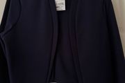 Quiz Navy Cropped Jacket