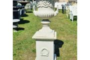 Urn on Pedestal White CH R 335C W
