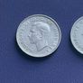 Fine grade 3 Scottish 1 one shilling coins 1948 George VI Image 2