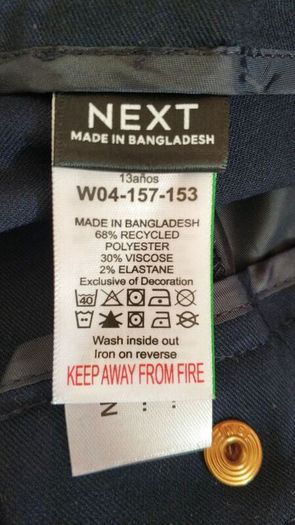 Next school navy girls trousers