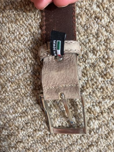 leather belt Vera pelle
