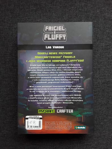 Kids books ksiazki Minecraft Frigiel i Fluffy nowe