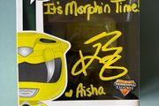 Funko Pop Yellow Ranger 413 - Signed Autograph Aisha Campbell COA Power Rangers
