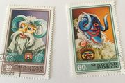 2 Hungary stamps