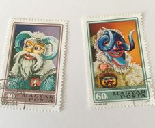2 Hungary stamps