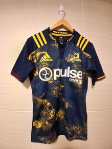 Highlanders Rugby Union Football Club Jersey. Dunedin New Zealand.  Official Adidas Mens / Youths Home Jersey. Collect In Dublin Or Receive Via Post.