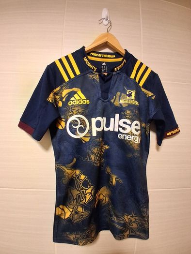 Highlanders Rugby Union Football Club Jersey. Dunedin New Zealand.  Official Adidas Mens / Youths Home Jersey. Collect In Dublin Or Receive Via Post.