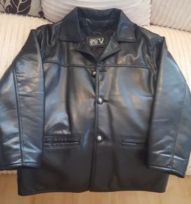 Italian Leather Jacket Size US-L EU-42