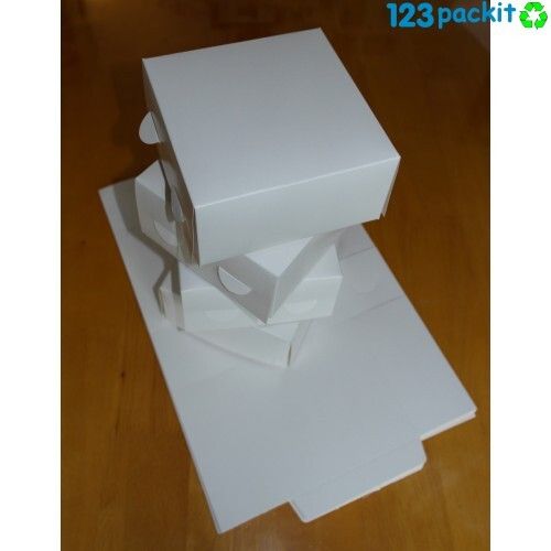 Job Lot of 10 cake boxes Size very large 14x14x6 inches - 35.5 x 35.5 x 15.5 cm Brand New flat pack