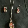 New Silver Pendant & Earrings Set Image 6