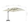 Cantilever Umbrella with Aluminium Pole 300x300 cm Sand Image 9