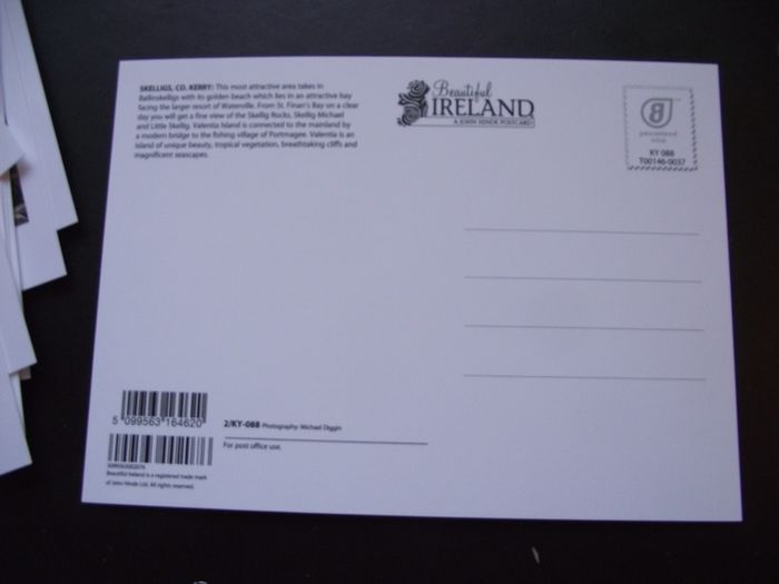 Lot of 10 new Irish postcards.  'Skellig Rocks, Kerry'
