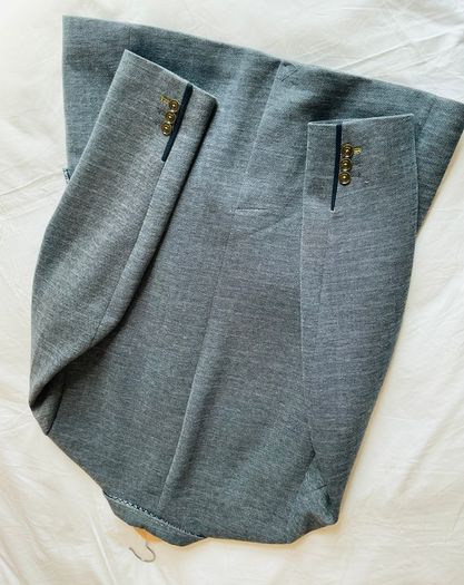Mens Sports Jacket Coat Blazer from Ted Baker Navy Grey plaid Size 5 XL