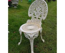 Cast Iron Chair Ornate Style H H64