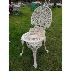 Cast Iron Chair Ornate Style H H64
