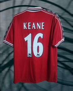 Man Utd  ( Retro / Keane 16 ) Jersey, Size : Large