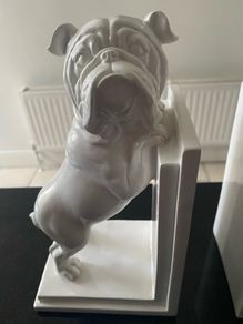 Reduced Pair of 9 inch tall English Bulldog bookends