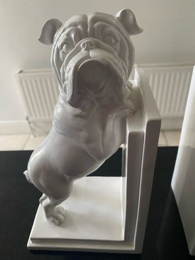 Pair of 9 inch tall English Bulldog bookends