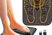 EMS Electric Foot Massager Pad Relief Pain Relax Feet Acupoints Massage Mat Shock Muscle Stimulation Improve Blood Circulation