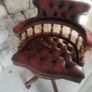 Vintage Leather Captains Chair Image 8