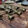 Vintage mini brass candle holders Image 5