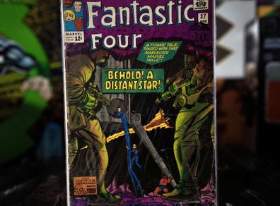 Fantastic Four ! Issue #37 ! 1st Appearance of Anelle - Death of Morrat ! by Stan Lee and Jack Kirby ! Silver Age Comic from 1965 ! by Marvel !