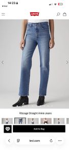 Levis Ribcage straight ankle jeans brand new