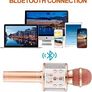 MULTIPLE COLOURS AVAILABLE Microphone for Kids Adults, Wireless Bluetooth Microphone with Flashing Colorful LED Lights Portable Speaker Karaoke Machine, Home KTV Player Support Android & iOS Devices for Party Singing Image 7