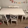 INGATORP Extendable table, white and 6 chairs Image 10