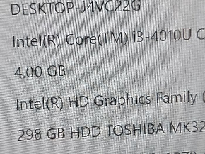 Lenovo 15.6 inch Laptop, Intel Core i3-4010U CPU, 1.7GHz, 4GB Ram, 250GB HDD, Windows 10, Microsoft Edge, Chrome and VLC