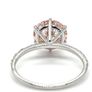 Solitaire ring,  pink lab diamond 3ct Image 2