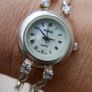 Vintage INDURO Watch for Women, Sterling Silver Bracelet Watch, Handmade 925 Sterling Silver Watch, Watch for Her Birthday Gift, Ladies Watch Japan Made (Works well, fresh battery) Image 8