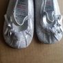Brand new F&F silver glitter little girl flats age 6-12 months Postage included Image 3