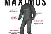 MZB Maximus Matt Black Premium Buffalo Motorcycle Leathers