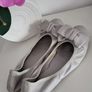 Lou Lou Grey Leather Flats with Bows Sz 41 (Fit 8-8.5 UK) - Rrp 245 (New) Image 8