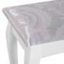 Dressing Table Vanity Set Vintage Desk Stool Mirror Makeup Furniture Shabby Chic Style Jewelry Cosmetic Storage 5 Drawers - White Image 9