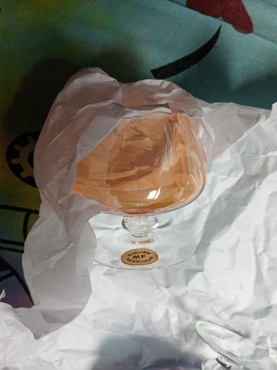 Vintage Crystal Goblets/ Brandy Glasses - Pair