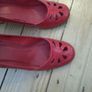 Red Shoes. Mid Heel Image 4