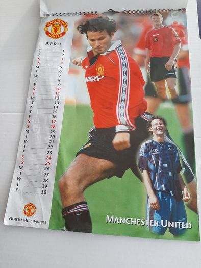 Vintage Man United 1999 calendar