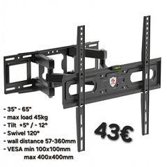 Tv Wall Mount Bracket Tilt Swivel Full Motion 35"-65"