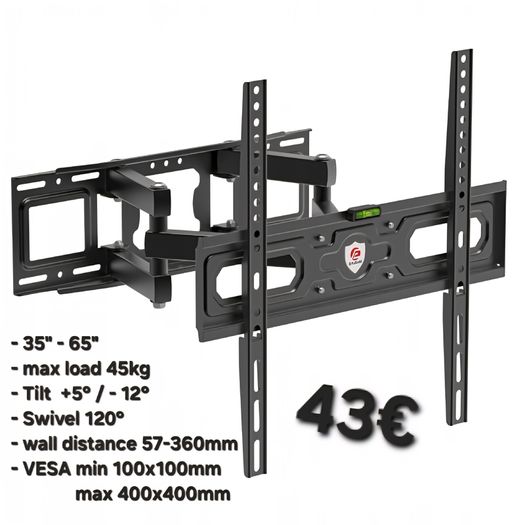 TV Brackets Wall Mounts Flat Tilt Swivel Long Arm