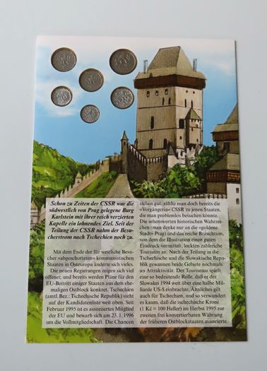 Czech Republic coins set vintage original UNC