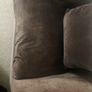 Habitat Velvet Loveseat, 1.5 Seater Sofa, Armchair, Brown Image 7
