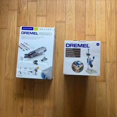 Dremel 8220 Cordless Rotary tool 12V, multi tool kit with 2 attachments, 45 accessories and Dremel 220 workstation