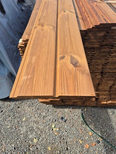 Pine Thermowood cladding T&G (33m2) left!