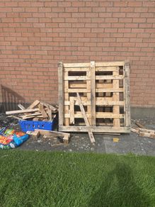 pallets and timber