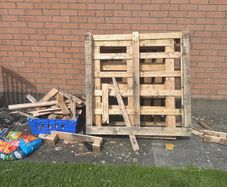 pallets and timber