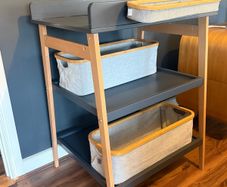 Quax Changing Table (Grey) + 3 Storage Baskets