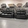 3+2 Bromley Gretal Leather & Fabric Sofa Set Image 9